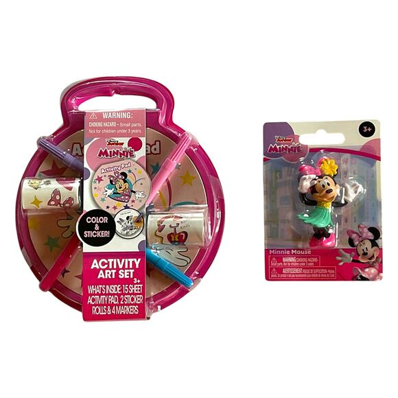 Minnie Mouse Activity Art Set & Figure | Girls Gift Set Bundle | Kids 3+ - Picture 1 of 5